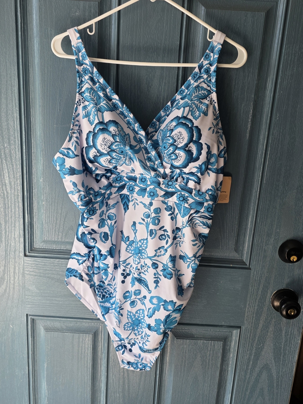 NWT BloomChic Swimsuit + Maxi Swim Skirt Set Plus Size 18-20 Floral